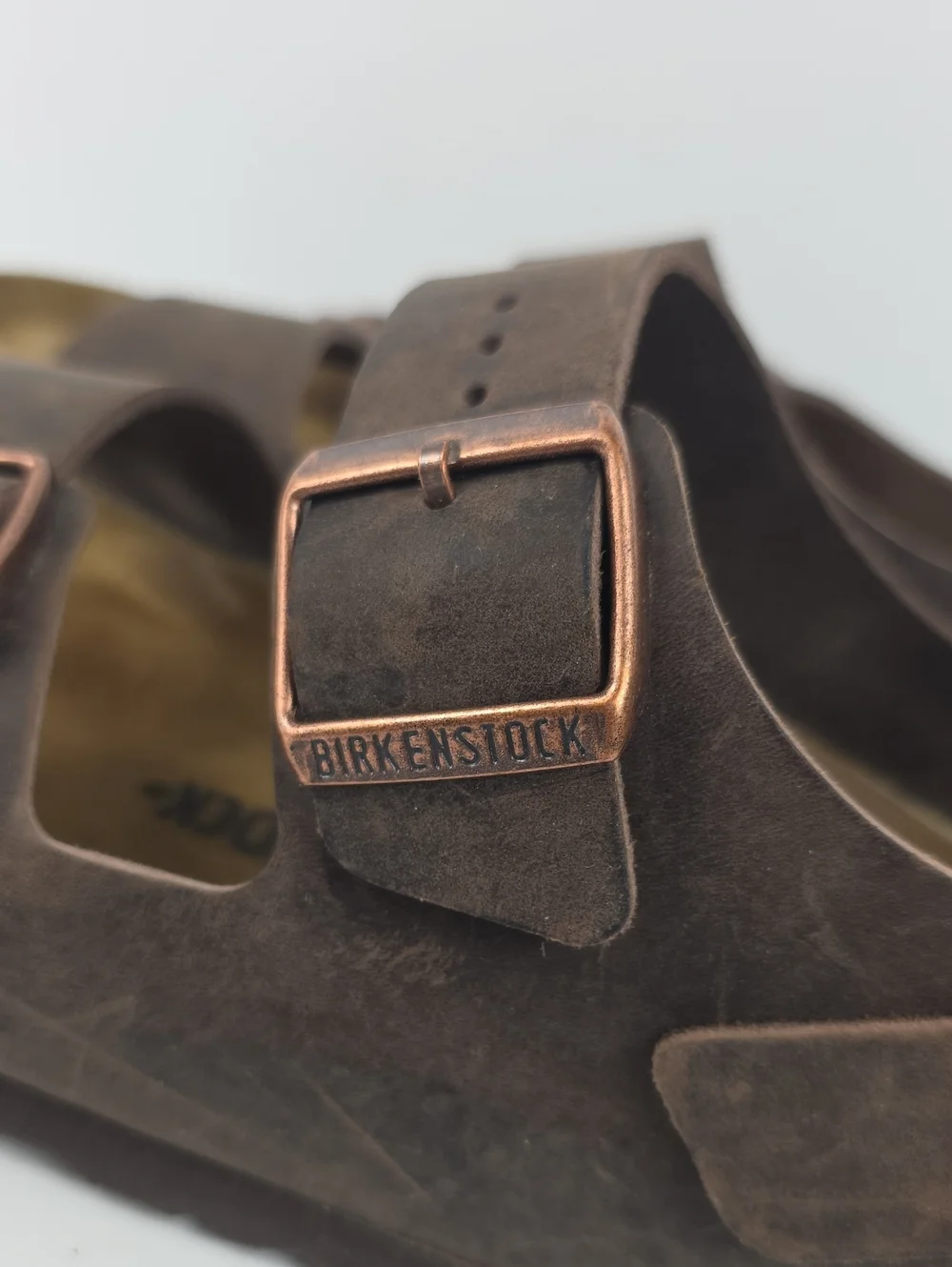 Birkenstock Milano Brown Oiled Leather Men's Sandals Size EU43 - US 10
